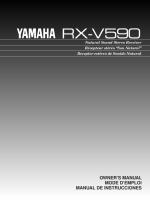 Yamaha RXV-590 - Owners Manual
